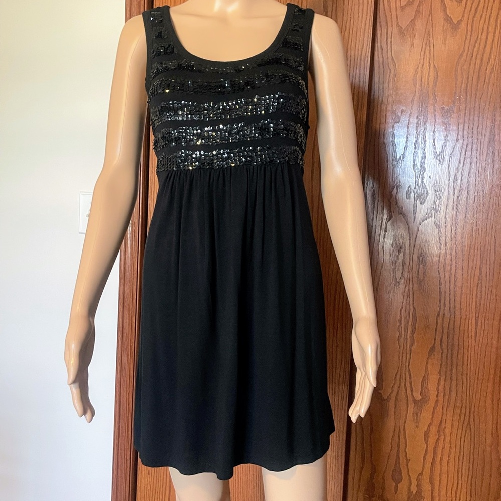 NWT/  Romeo and Juliet Sequin, Rayon And Spandex black Dress